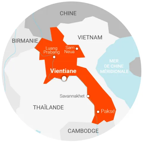 Carte Laos