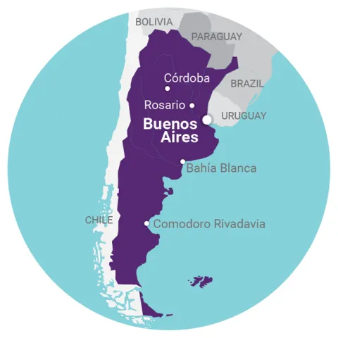map Argentina